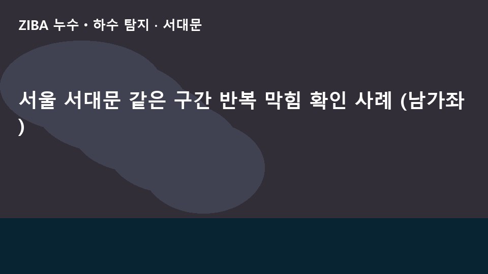 서울 서대문 같은 구간 반복 막힘 확인 사례 (남가좌)